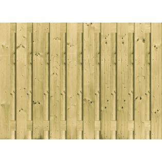 Tuinscherm geïmpregneerd grenen 21 planks 130x180cm
