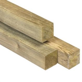 Grenen paal geschaafd geïmpregneerd 68x68mm