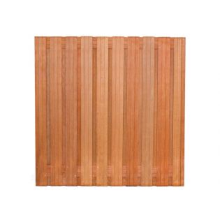 Tuinscherm hardhout 19 planks 180x180cm