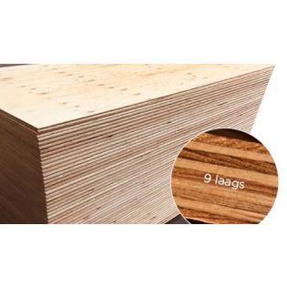 Underlayment combi-floor vuren tong en groef 2 lange zijden 2440x1220x18mm