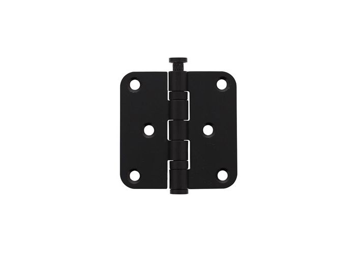 Kogelscharnier rvs zwart rond 76x76mm intersteel
