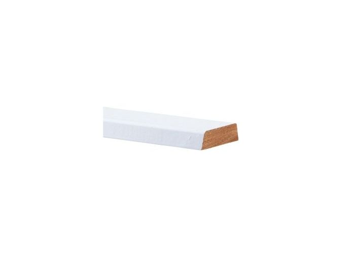 Hardhout koplat schuin b wit gegrond 12x37mm