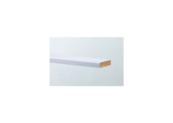 Mdf koplat wit gegrond recht e v313 vochtwerend 12x70mm