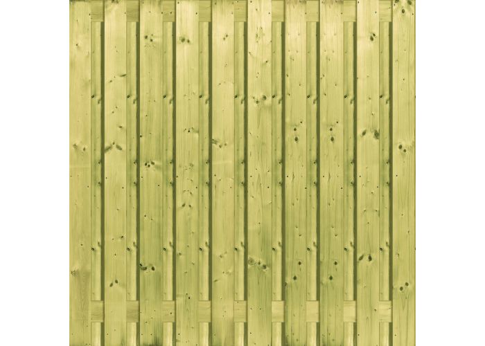 Tuinscherm geïmpregneerd vuren recht 21 planks 180x180cm