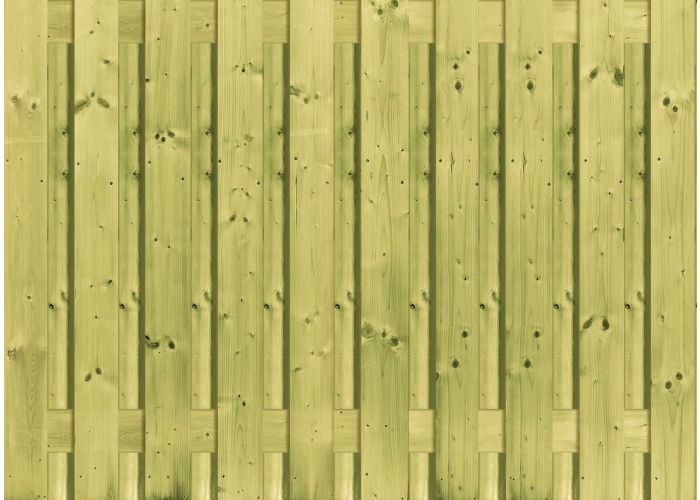 Tuinscherm geïmpregneerd vuren 19 planks 130x180cm