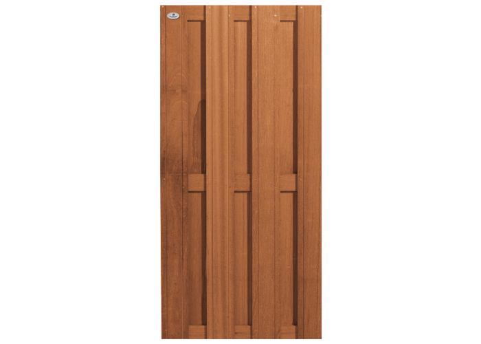 Tuinscherm bangkirai VC 7 planks 180x90cm