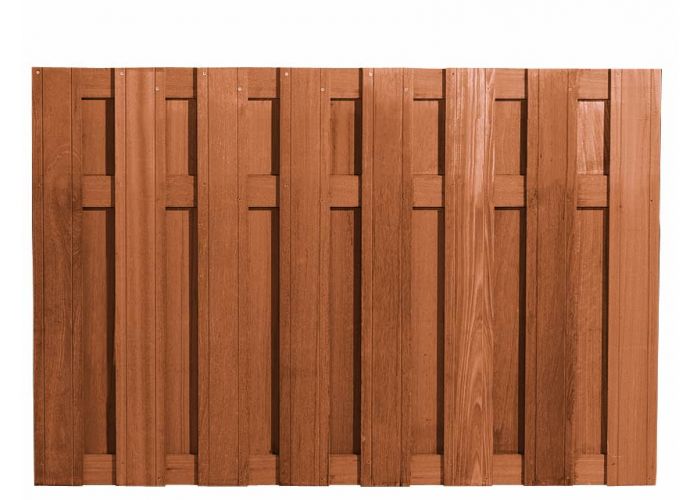 Tuinscherm bangkirai 15 planks 120x180cm