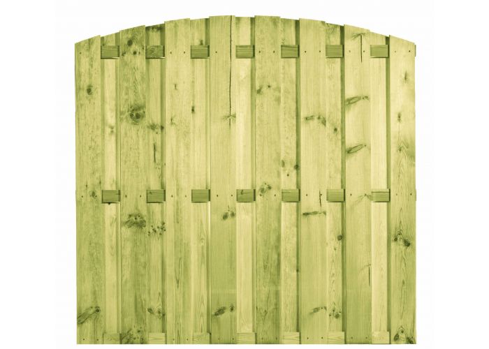 Tuinscherm grenen 15+3 planks toog 180x180cm