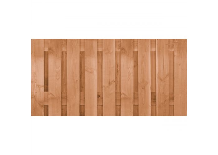 Tuinscherm coloured fijnbezaagd 19 planks 90x180cm