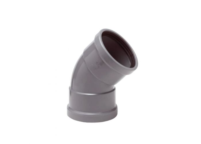 Bocht 45 graden dw manchet/manchet 110mm