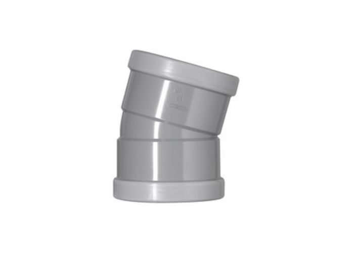 Bocht 15 graden dw manchet/manchet 110mm