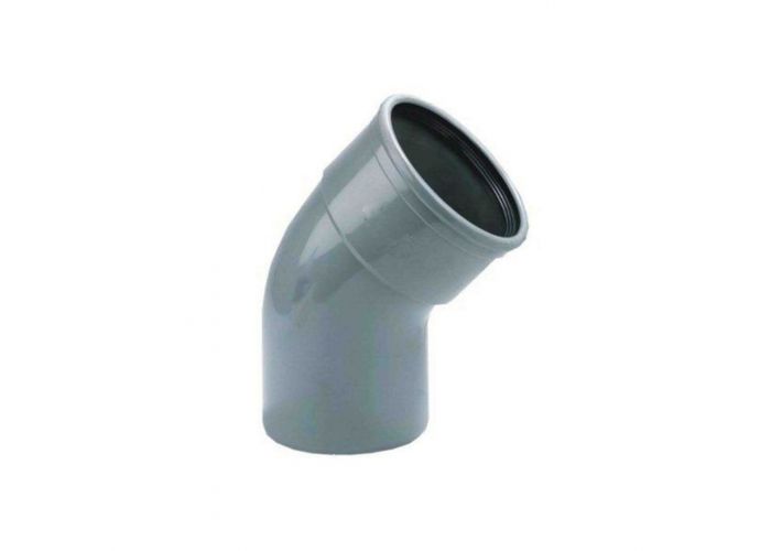 Bocht 45 graden dw manchet/spie 110mm