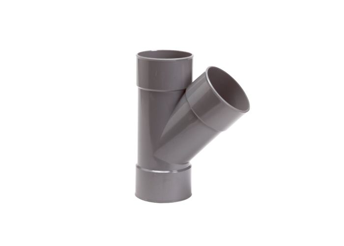 Y-stuk 45 graden dw 2x manchet/mof 125x125x50mm