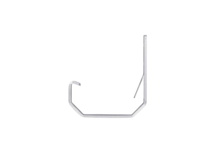 Mini mastgoot beugel aluminium lang model 65mm