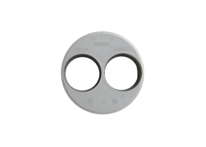 Verloop dubbel voor in een mof dw 50x50x110mm