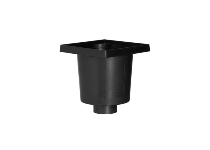 Vloerput met emmer exl deksel 200x200x75mm