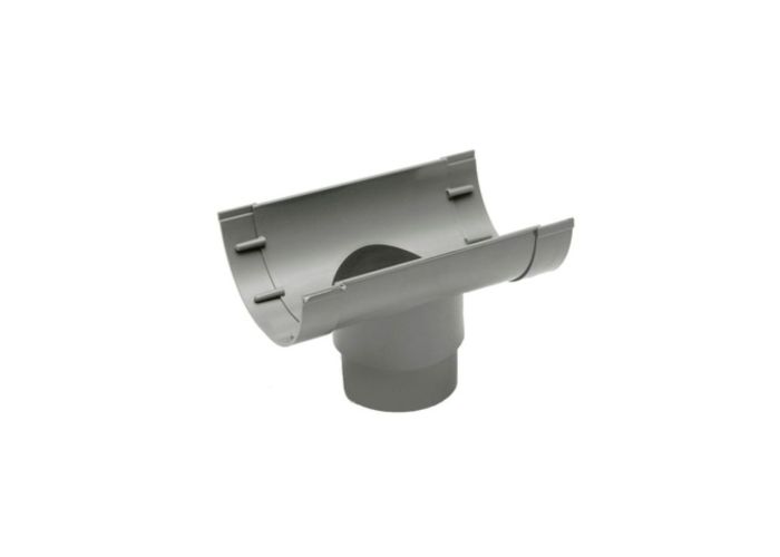 Mastgoot grijs uitloop 70/80 100mm