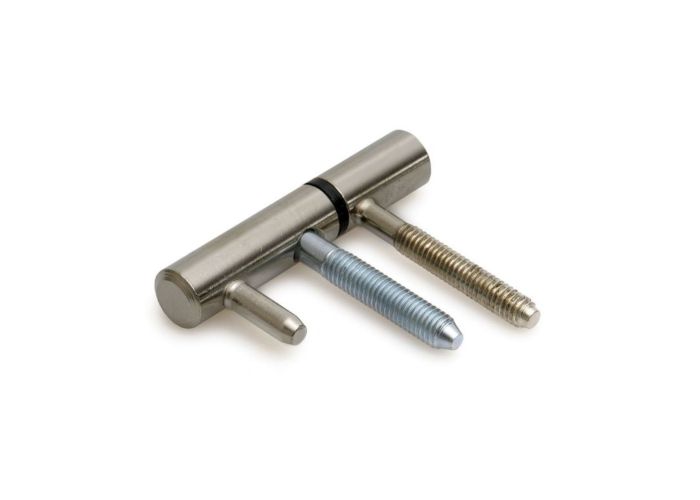 Inboorpaumel rvs finish voor houten kozijn