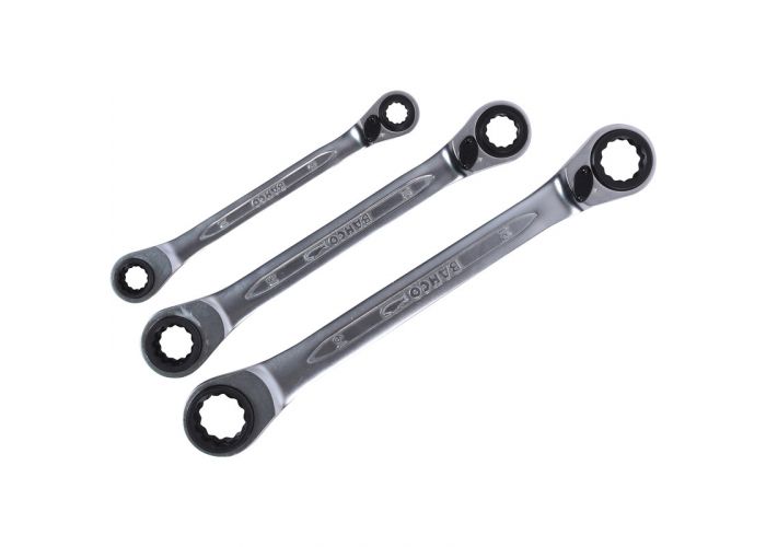 Bahco ringratelsleutelset 3 delig 12maten