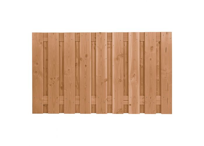 Tuinscherm coloured fijnbezaagd 19 planks 130x180cm