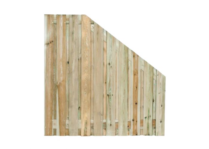Tuinscherm geïmpregneerd grenen afbouw 21 planks 90/180x180cm