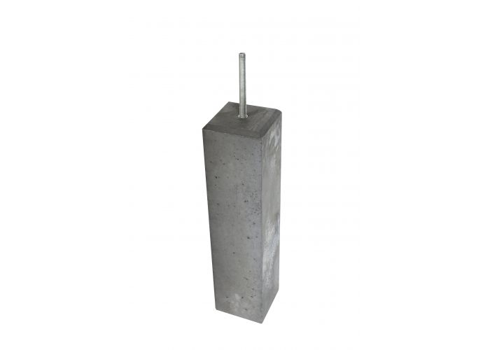 Betonpoer zwart 17cm incl verstelbare plaat 15cm