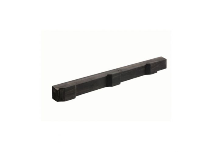 Ventilerende achterregel zwart behandeld brandklasse d 45x45mm