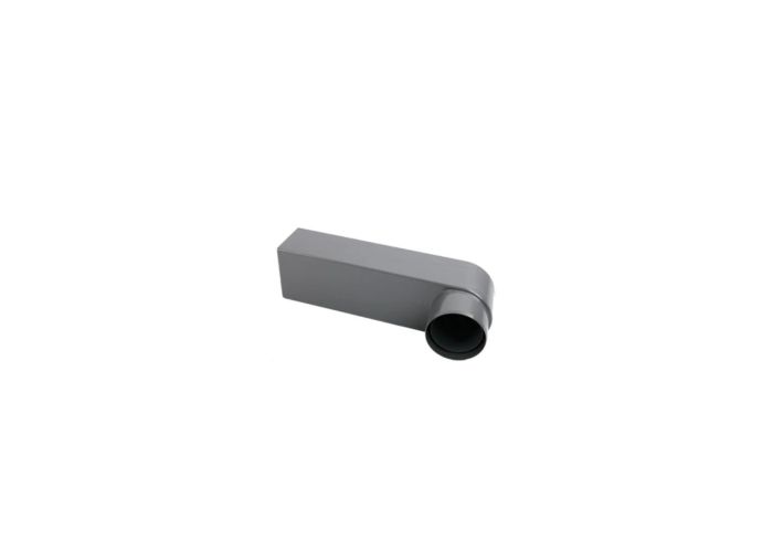 Stadsuitloop verlengstuk grijs 80x100mm