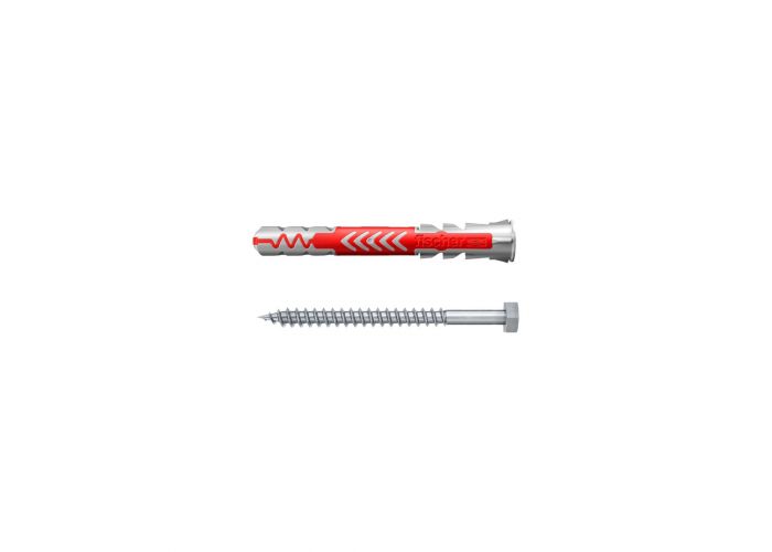 Fischer nylon plug duopower 10x80mm inclusief bout