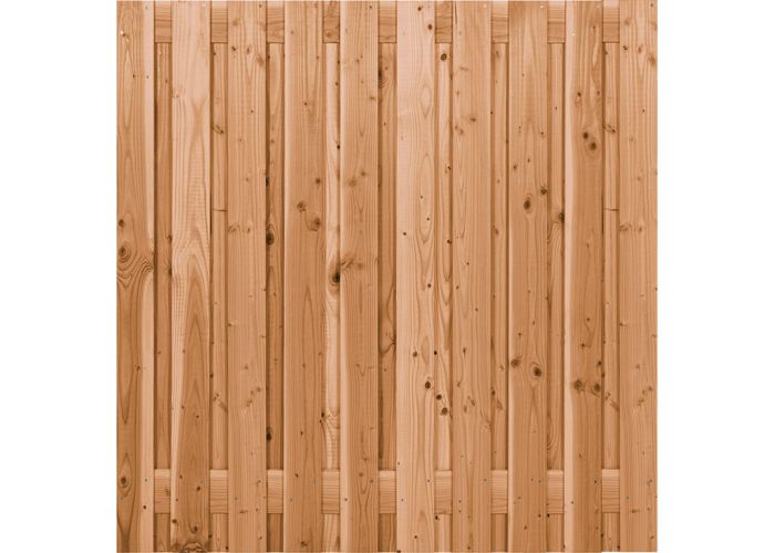Tuinscherm coloured fijnbezaagd 21 planks 180x180cm