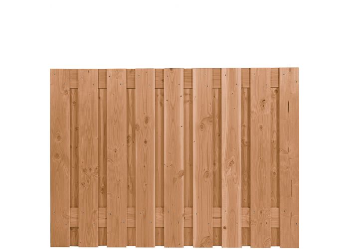 Tuinscherm coloured fijnbezaagd 19 planks 150x180cm