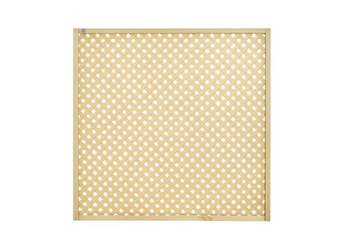Scherm grenen trellis diagonaal 180x180cm