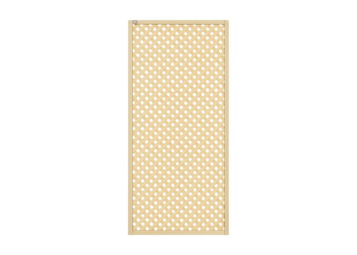 Scherm grenen trellis diagonaal 180x90cm