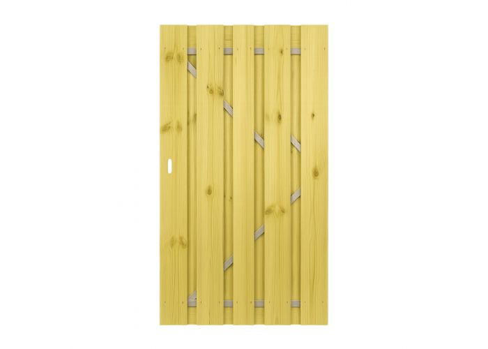 CarpG. tuindeur vuren recht stalen frame 180x100cm