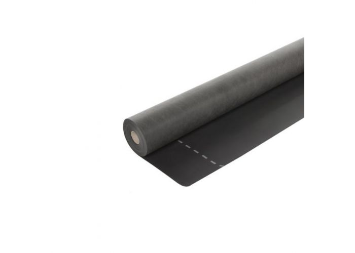 Fassawall Firesafe brandklasse A2 damp open zwart 50x1,40m
