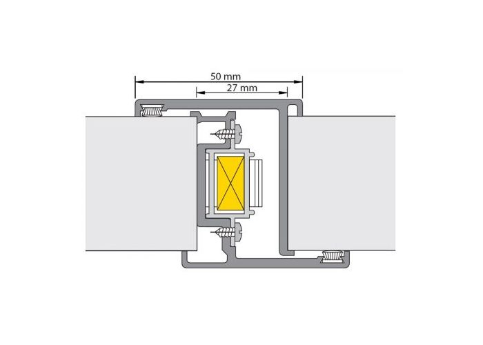 Deurnaald type 2000 2200x40mm blind