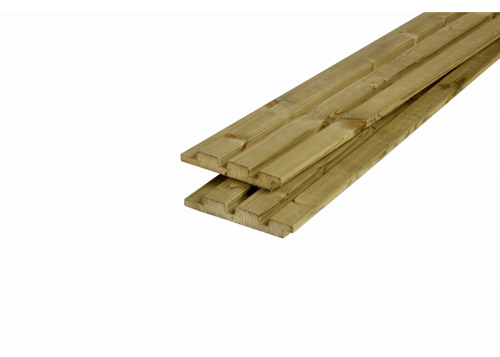 Vuren rhombus profiel geschaafd geimpregneerd 28x145mm