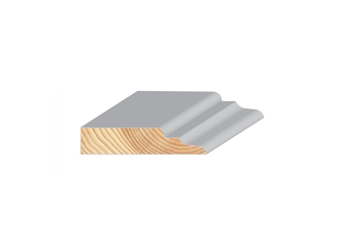 Grenen kamerlijst gegrond 19x68mm