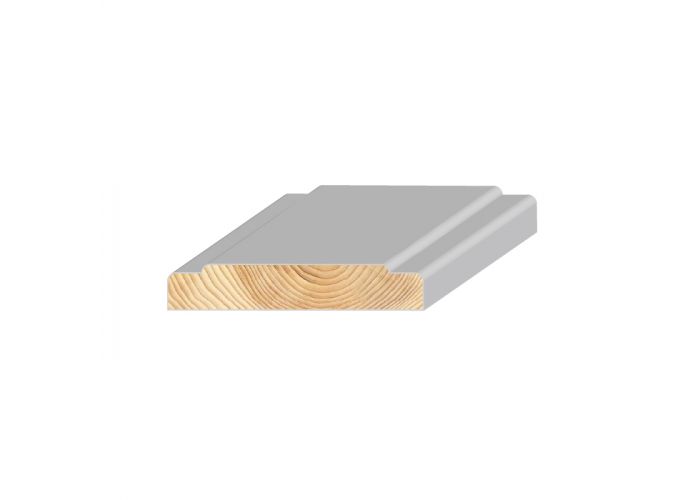 Grenen belegstuk gegrond 16x90mm