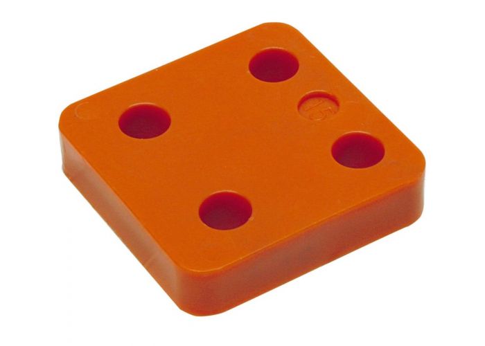GB drukplaat zonder sleuf 15.0x70x70mm oranje 34715 / 48 stuks
