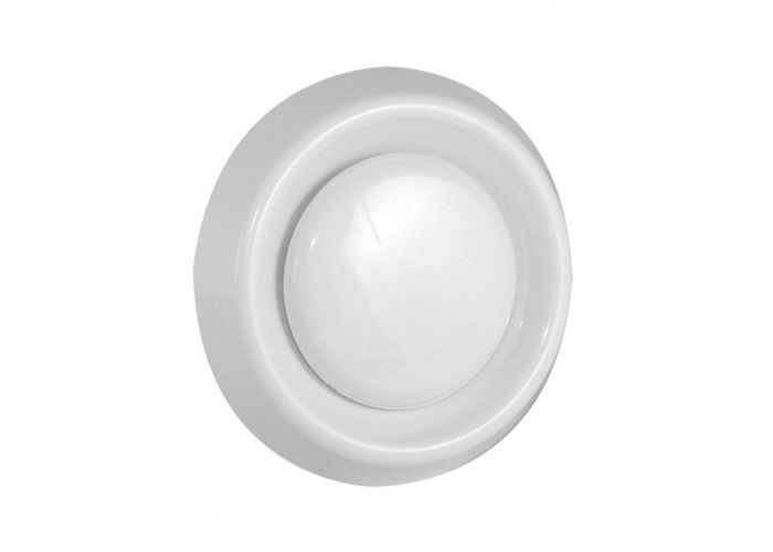 Afzuigventiel met klemmen kunststof wit 100mm