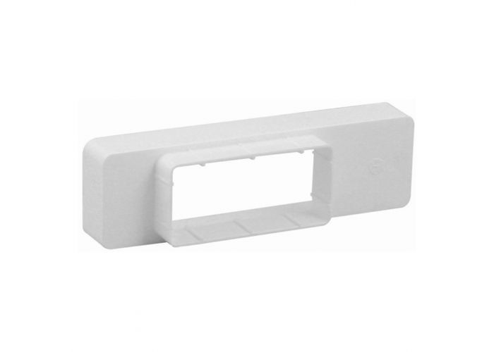 Ventilatiekanaal verloopstuk wit 204x60/110x54mm