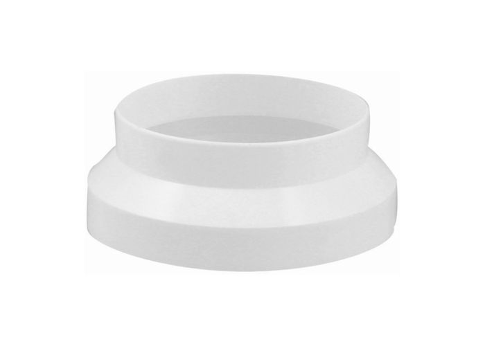 Slangverbinder kunststof wit uitwendig 100mm