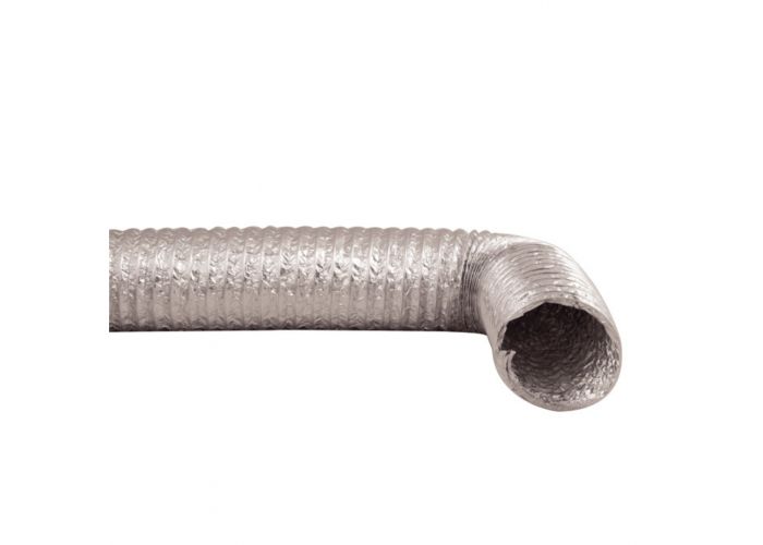 Flexibele slang aluminium hard 1,5 meter 112mm