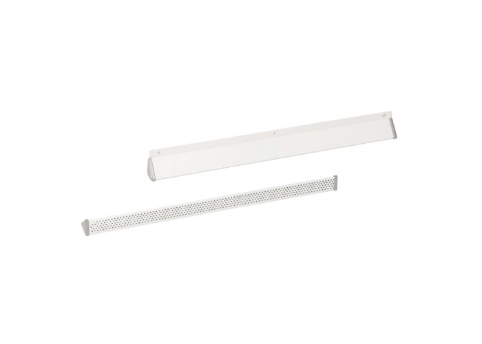 Ventilatiekapje 370x30mm wit alu
