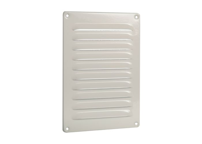 Alu schoepenrooster 150x220mm wit