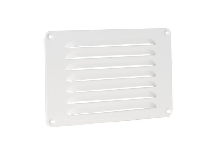 Alu schoepenrooster 220x150mm wit