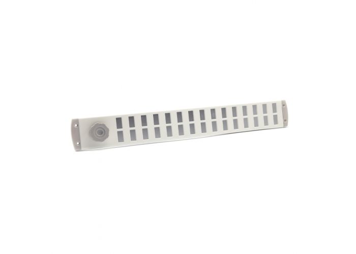 Bold line schuifrooster 500x65mm wit