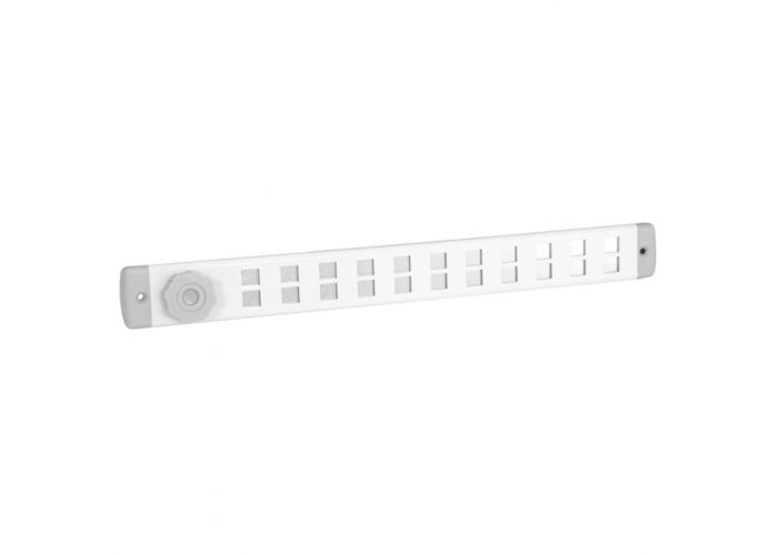 Bold line schuifrooster 650x65mm wit