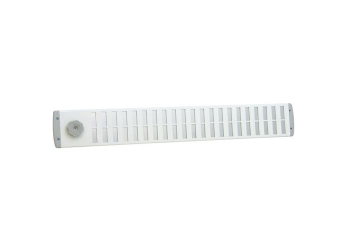 Bold line schuifrooster 650x90mm wit
